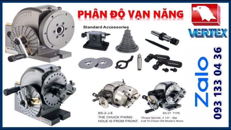 Cách chọn đầu phân độ vạn năng VERTEX
