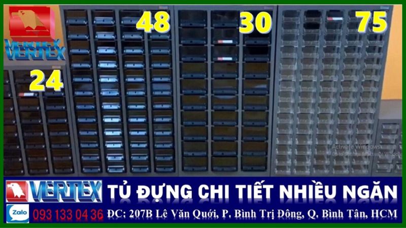 Tủ đựng chi tiết nhiều ngăn VERTEX